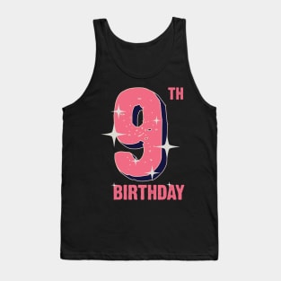 9th birthday for girls Tank Top